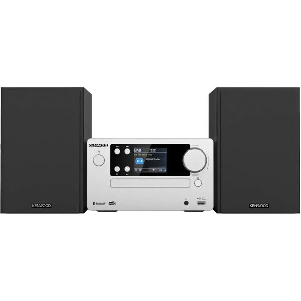 kenwood m-725dab-s set audio da casa microsistema per la 50 w nero, argento