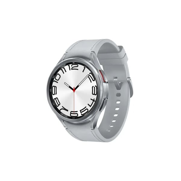 samsung galaxy watch6 classic sm-r960nzsadbt smartwatch e orologio sportivo 3,81 cm (1.5) oled 47 mm digitale 480 x pixel touch screen argento wi-fi gps (satellitare) [sm-r960nzsadbt]