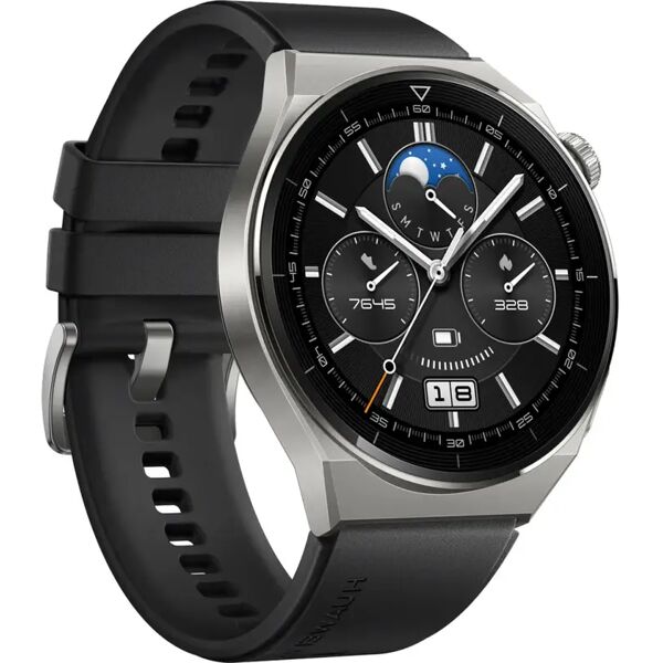 huawei smartwatch  watch gt 3 pro 3,63 cm (1.43) amoled 46 mm digitale 466 x pixel touch screen 4g titanio gps (satellitare) [55028468]