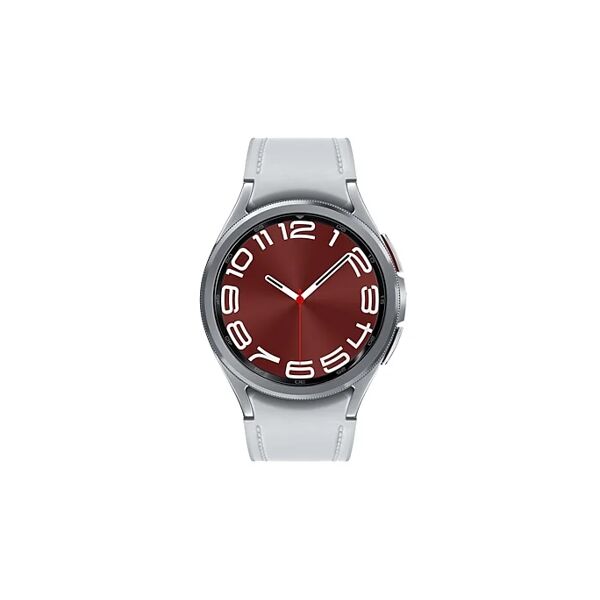 samsung galaxy watch6 classic sm-r955fzsadbt smartwatch e orologio sportivo 3,3 cm (1.3) amoled 43 mm digitale 432 x pixel touch screen 4g argento wi-fi gps (satellitare) [sm-r955fzsadbt]