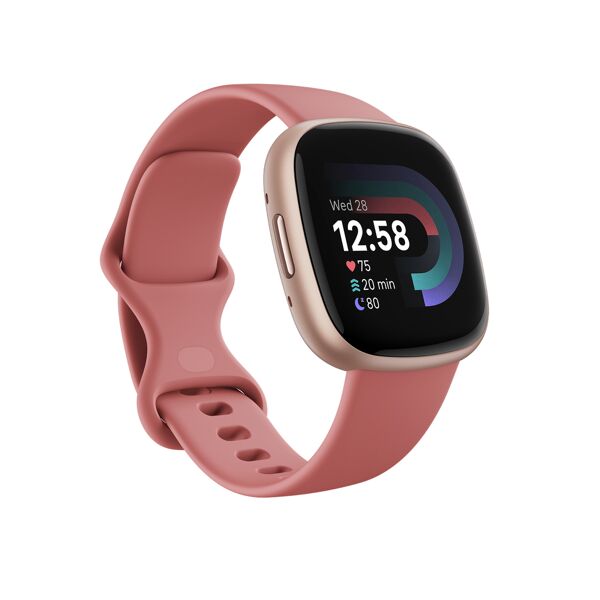 fitbit smartwatch  versa 4 digitale touch screen rosa gps (satellitare) [fb523rgrw]