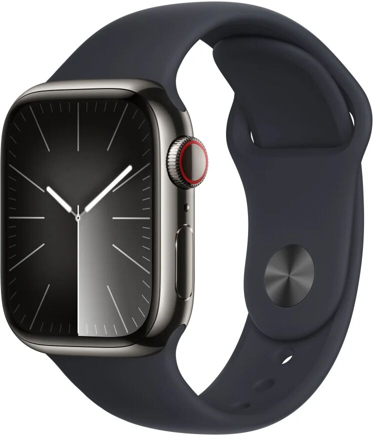 apple smartwatch  watch series 9 41 mm digitale 352 x 430 pixel touch screen 4g grafite wi-fi gps (satellitare) [mrj83qf/a]