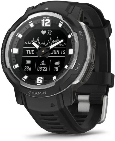 garmin smartwatch  instinct crossover - standard edition mip 45 mm ibrido 176 x pixel nero gps (satellitare) [010-02730-03]