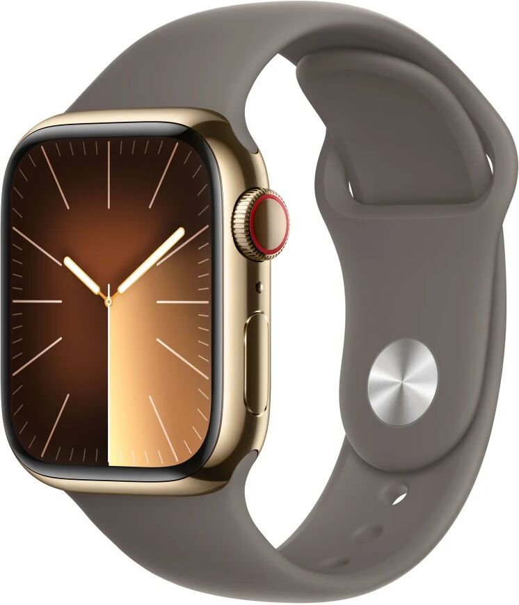 apple smartwatch  watch series 9 41 mm digitale 352 x 430 pixel touch screen 4g oro wi-fi gps (satellitare) [mrj53qf/a]