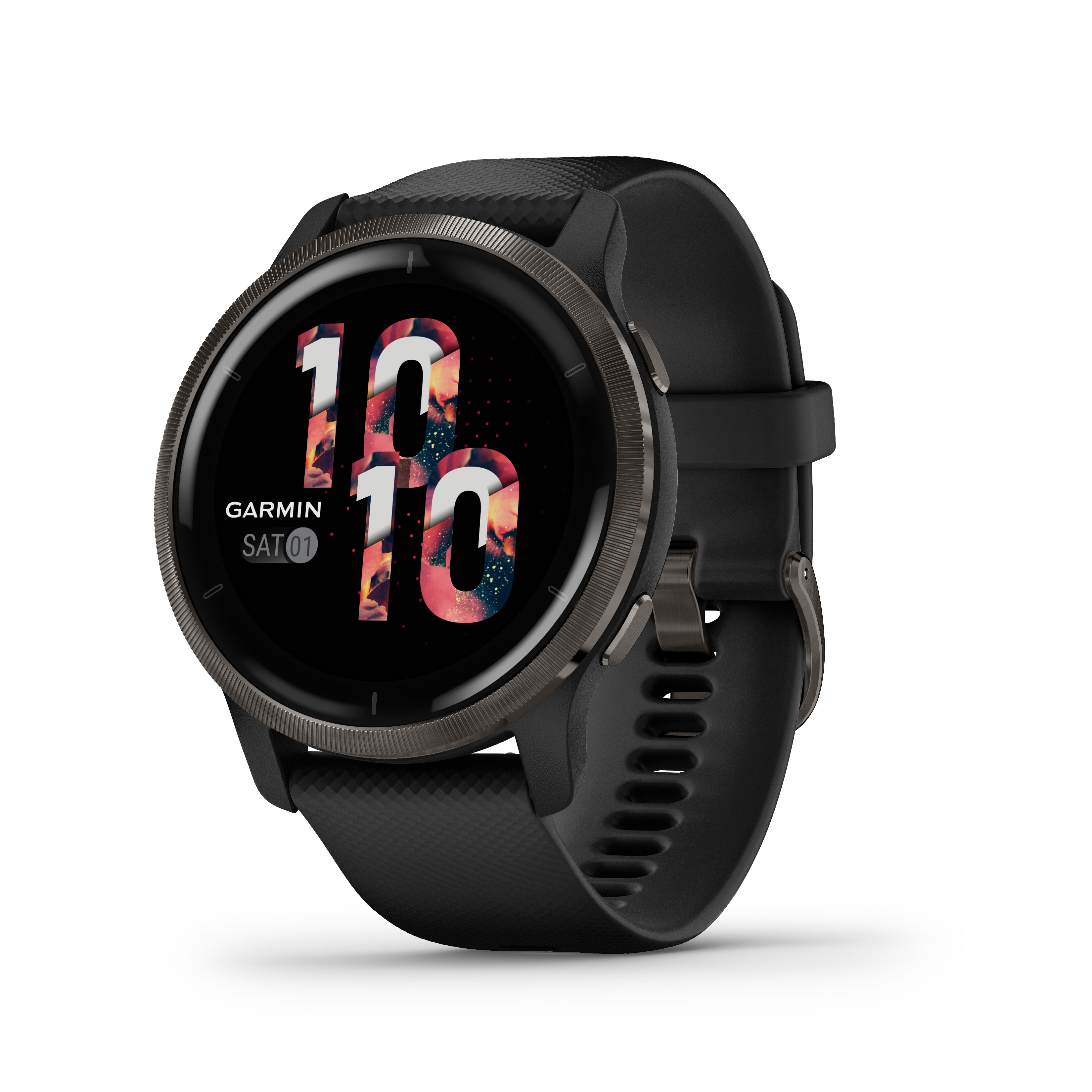 garmin smartwatch  venu 2 3,3 cm (1.3) amoled 45.4 mm digitale 416 x pixel touch screen wi-fi gps (satellitare) [010-02430-11]