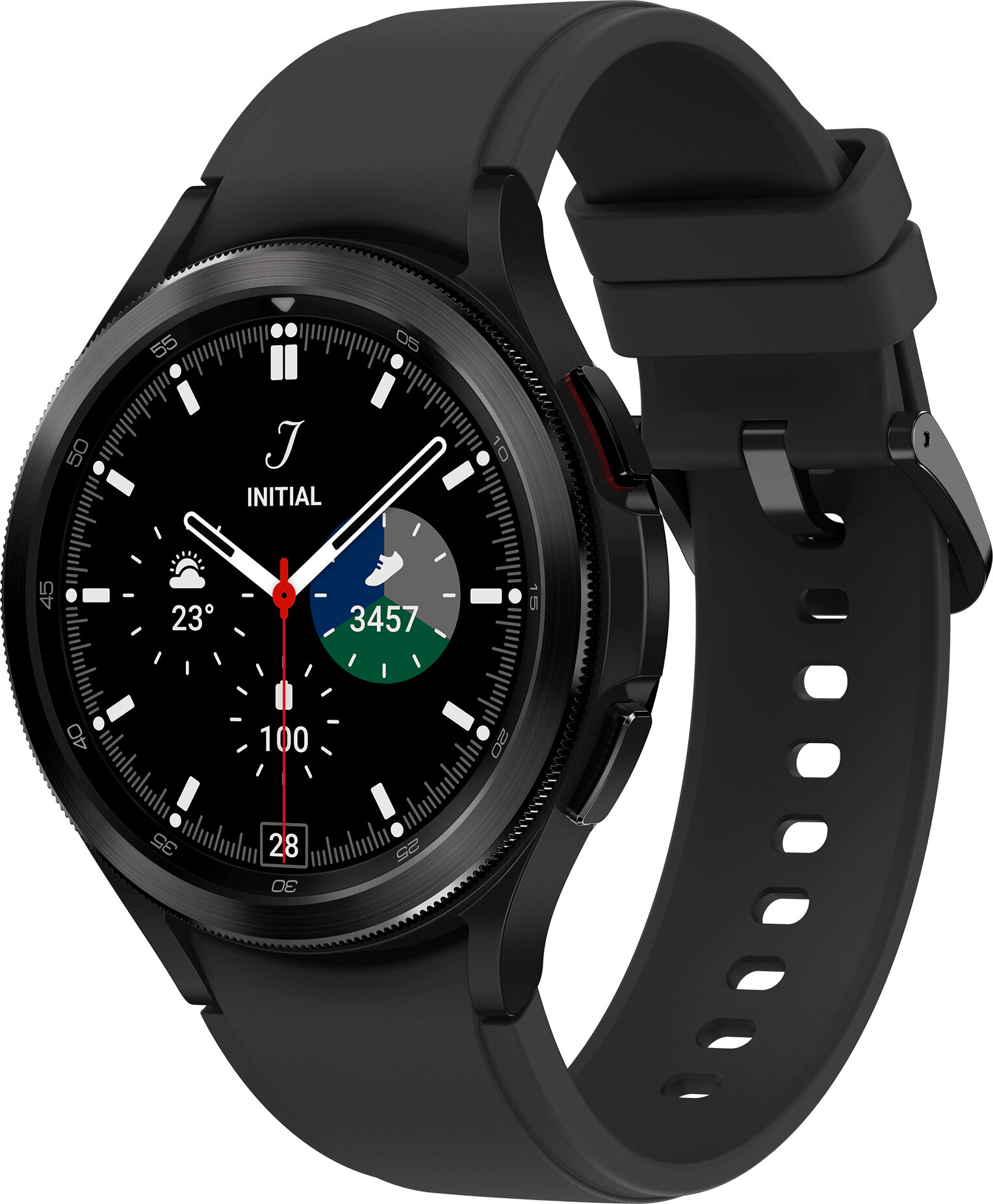 samsung smartwatch  galaxy watch4 classic 3,56 cm (1.4) oled 46 mm digitale 450 x pixel touch screen nero wi-fi gps (satellitare) [sm-r890nzkadbt]