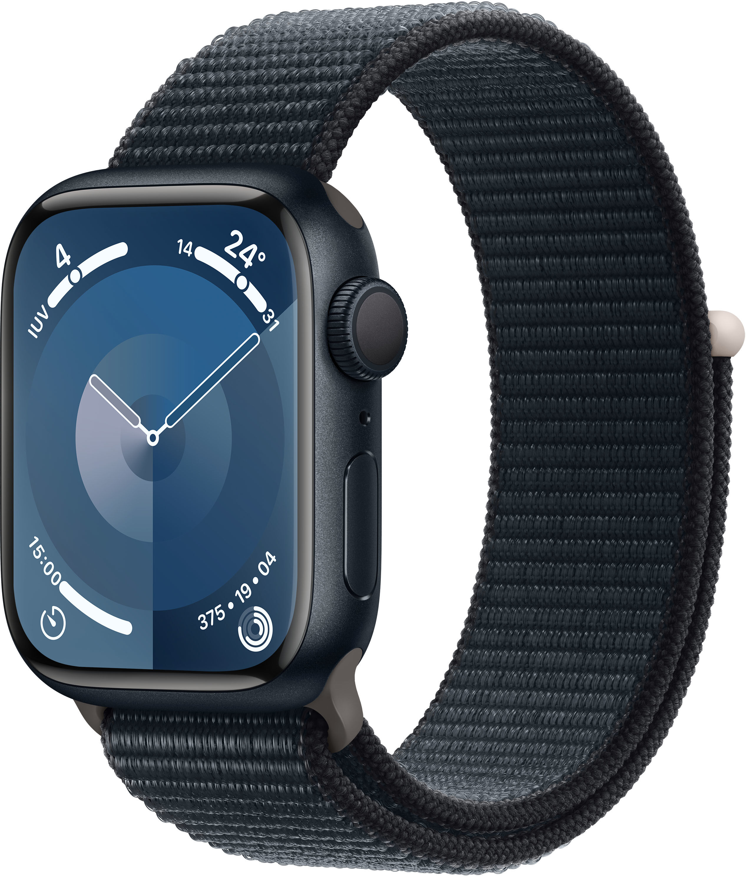 apple smartwatch  watch series 9 41 mm digitale 352 x 430 pixel touch screen nero wi-fi gps (satellitare) [mr8y3qf/a]