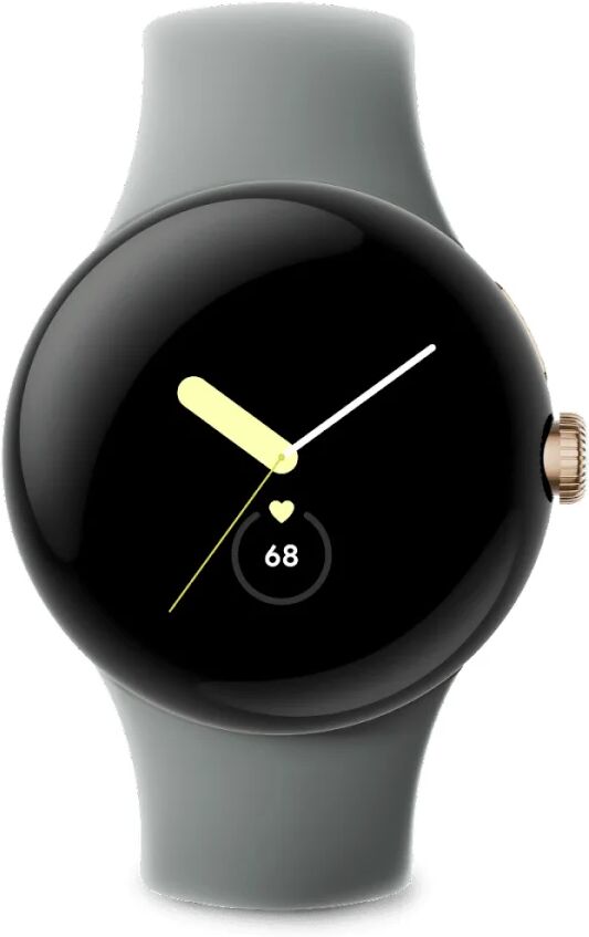 Google Smartwatch  Pixel Watch AMOLED 41 mm Digitale Touch screen Oro Wi-Fi GPS (satellitare) [GA04123-DE]