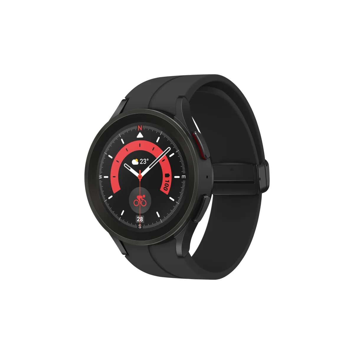 Samsung Smartwatch  Galaxy Watch5 Pro 3,56 cm (1.4") OLED 45 mm Digitale 450 x Pixel Touch screen Nero Wi-Fi GPS (satellitare) [SM-R920NZKAEUE]