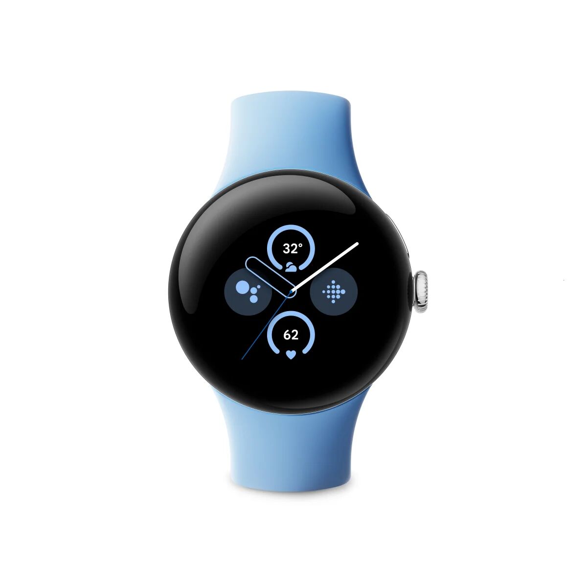 Google Smartwatch  Pixel Watch 2 AMOLED 41 mm Digitale Touch screen 4G Argento Wi-Fi GPS (satellitare) [GA05028-DE]