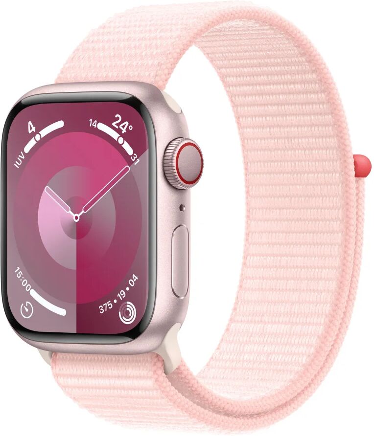 Apple Smartwatch  Watch Series 9 41 mm Digitale 352 x 430 Pixel Touch screen 4G Rosa Wi-Fi GPS (satellitare) [MRJ13QF/A]