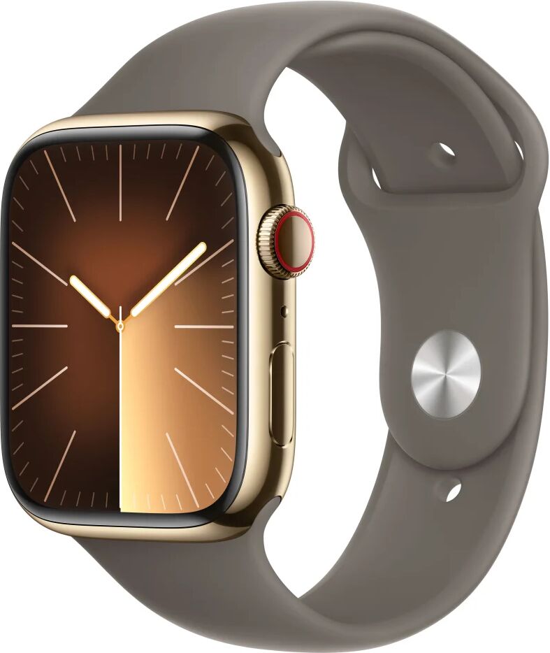 Apple Smartwatch  Watch Series 9 45 mm Digitale 396 x 484 Pixel Touch screen 4G Oro Wi-Fi GPS (satellitare) [MRMT3QF/A]