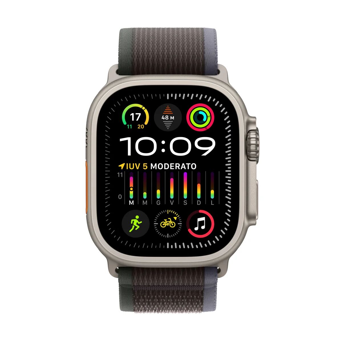 Apple Smartwatch  Watch Ultra 2 OLED 49 mm Digitale 410 x 502 Pixel Touch screen 4G Titanio GPS (satellitare) [MRF63FD/A]