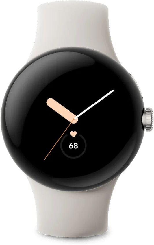 Google Smartwatch  Pixel Watch AMOLED 41 mm Digitale Touch screen Argento Wi-Fi GPS (satellitare) [7762993]