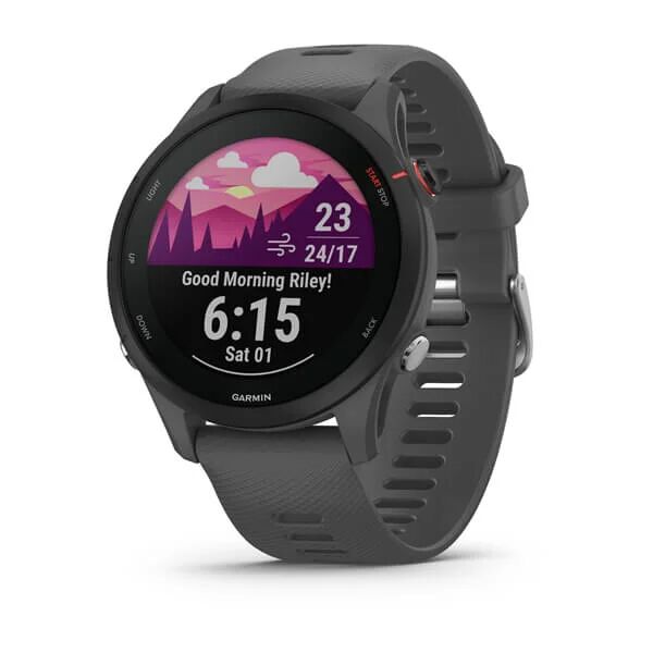 Garmin Smartwatch  Forerunner 255 3,3 cm (1.3") MIP 46 mm Digitale 260 x Pixel Touch screen Grigio Wi-Fi GPS (satellitare)