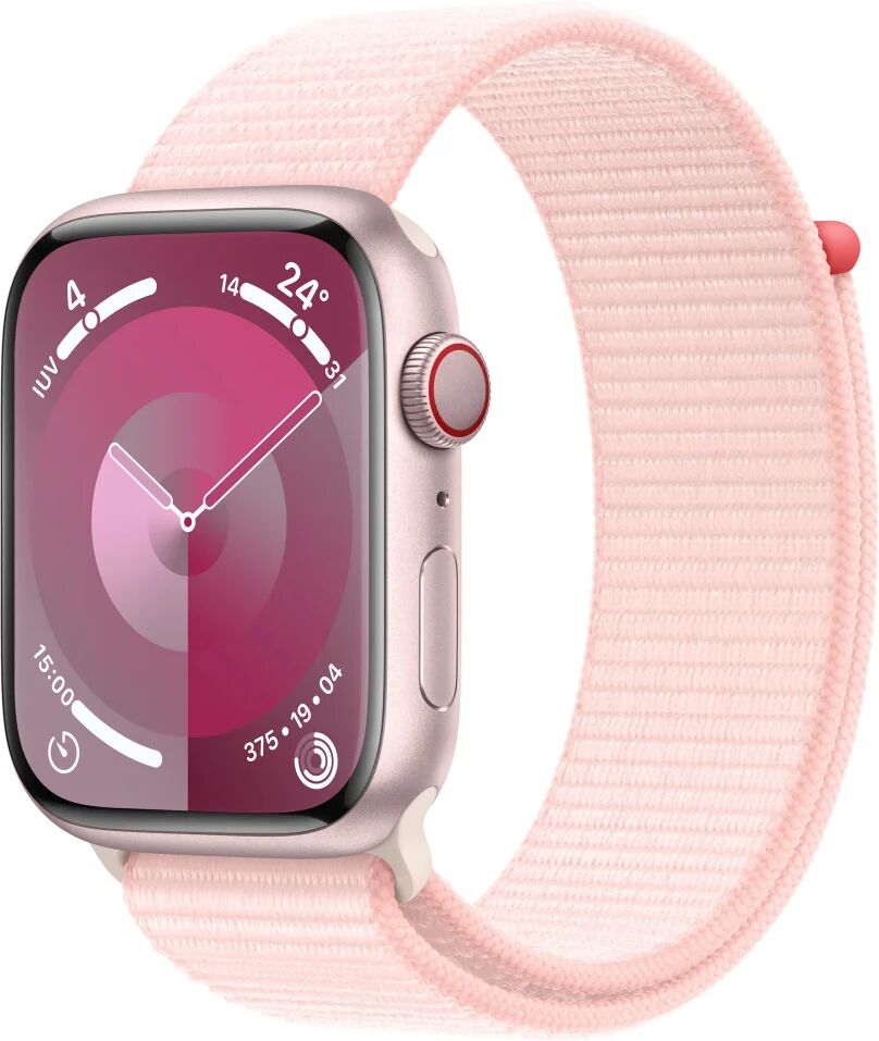 Apple Smartwatch  Watch Series 9 45 mm Digitale 396 x 484 Pixel Touch screen 4G Rosa Wi-Fi GPS (satellitare) [MRMM3QF/A]