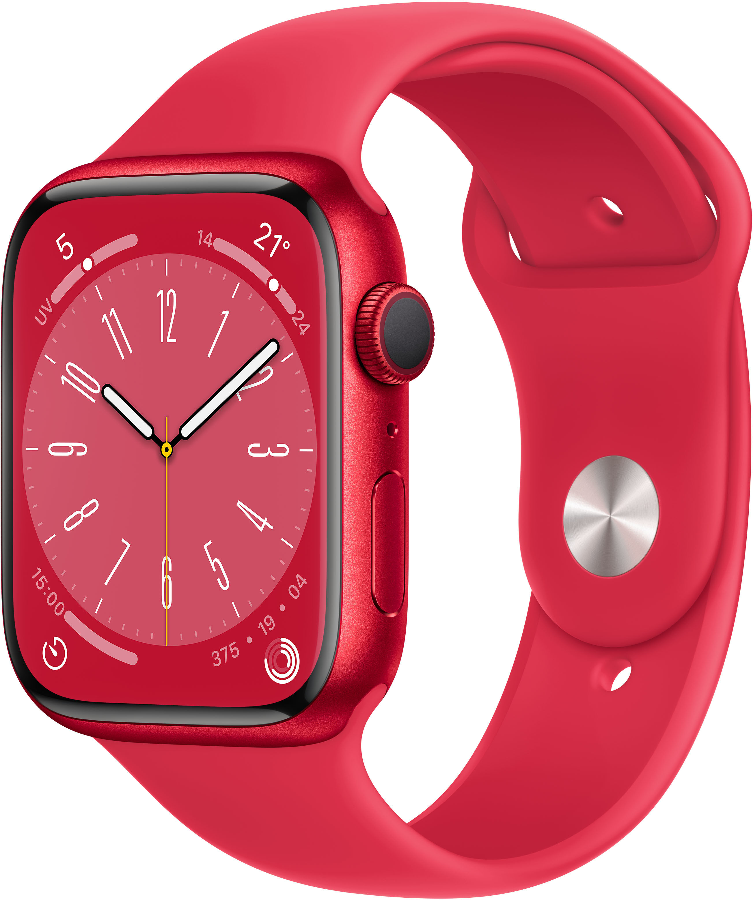 Apple Smartwatch  Watch Series 8 OLED 45 mm Digitale 396 x 484 Pixel Touch screen Rosso Wi-Fi GPS (satellitare) [MNP43FD/A]