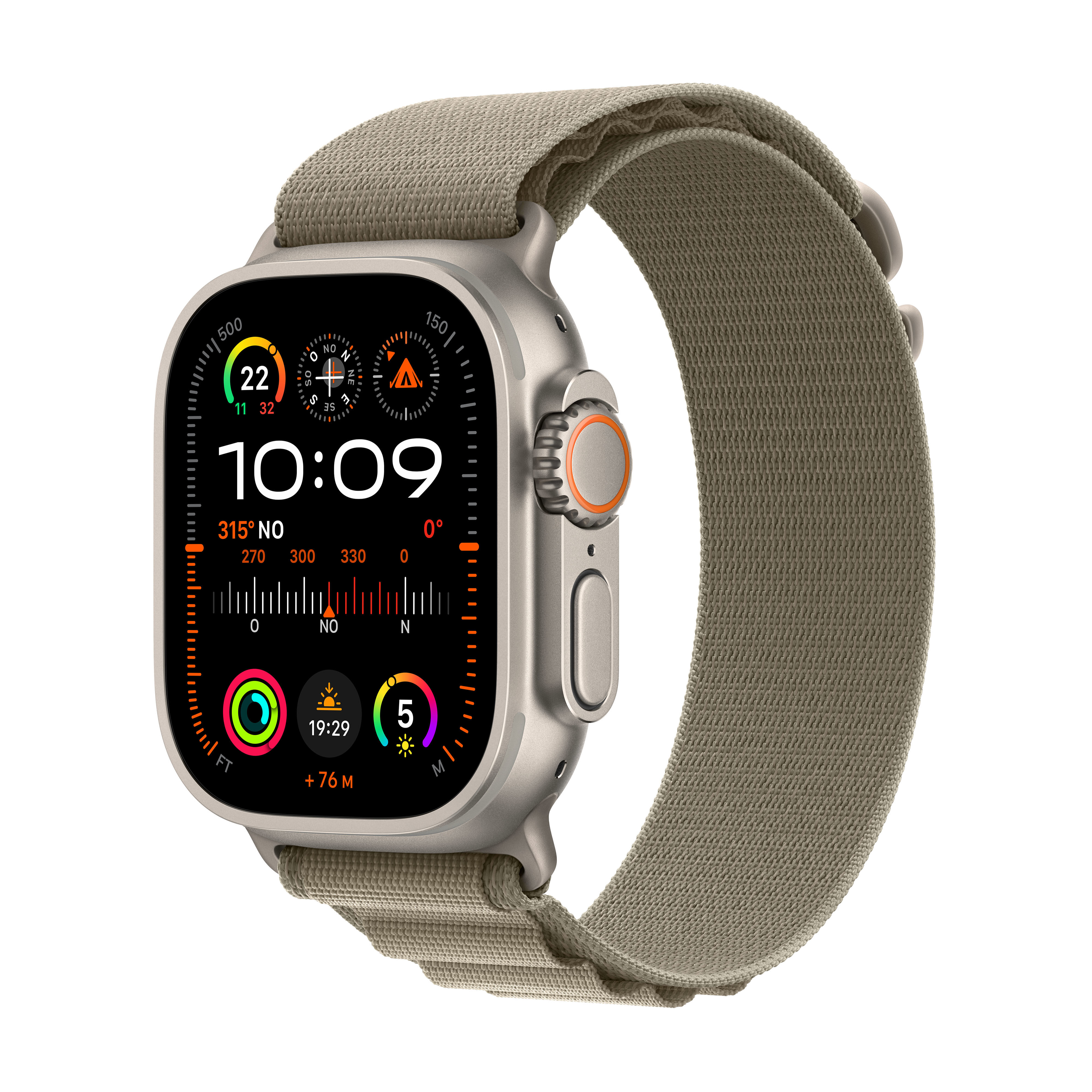 Apple Smartwatch  Watch Ultra 2 OLED 49 mm Digitale 410 x 502 Pixel Touch screen 4G Titanio GPS (satellitare) [MREX3FD/A]