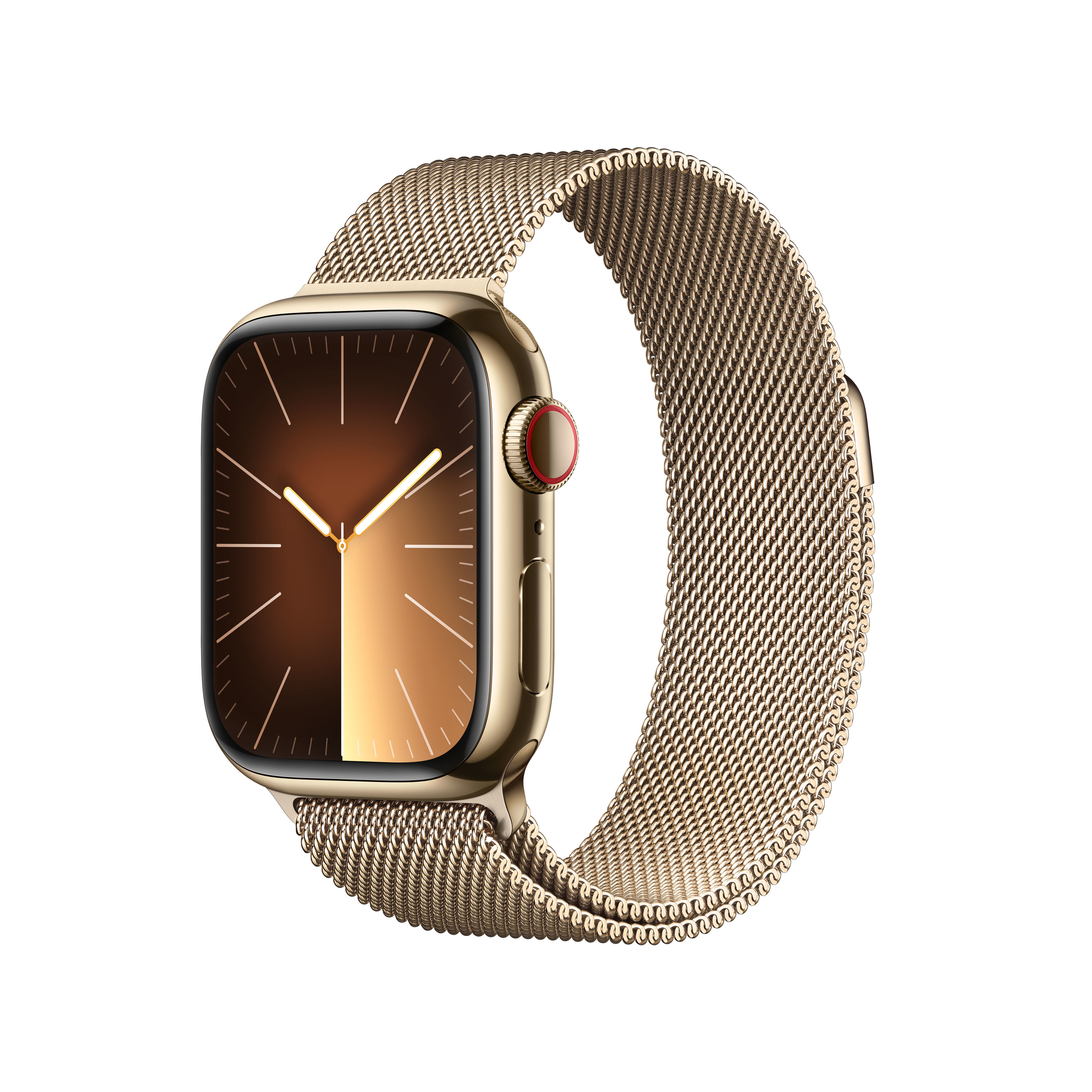 Apple Smartwatch  Watch Series 9 41 mm Digitale 352 x 430 Pixel Touch screen 4G Oro Wi-Fi GPS (satellitare) [MRJ73QF/A]