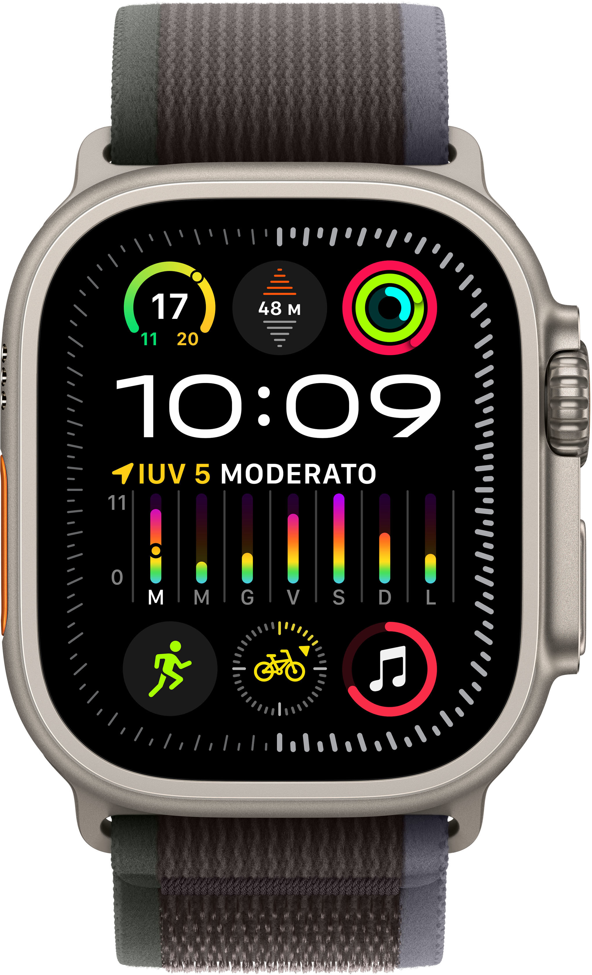 Apple Smartwatch  Watch Ultra 2 OLED 49 mm Digitale 410 x 502 Pixel Touch screen 4G Titanio GPS (satellitare) [MRF63FD/A]