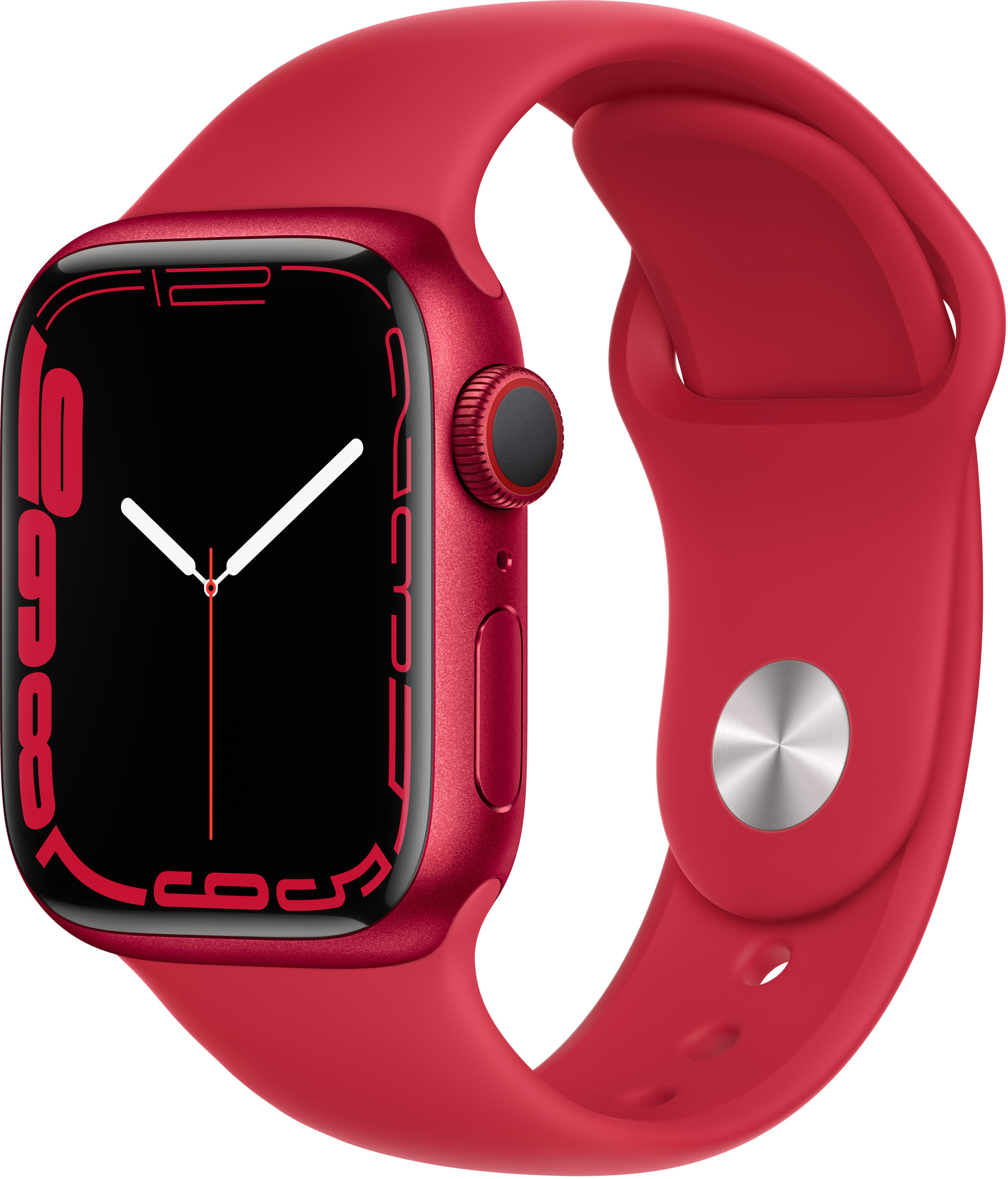 Apple Smartwatch  Watch Series 7 OLED 41 mm Digitale Touch screen 4G Rosso Wi-Fi GPS (satellitare) [MKHV3FD/A]