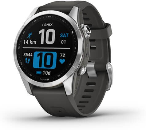 Garmin Smartwatch  fenix 7S 3,05 cm (1.2") MIP 42 mm Digitale 240 x Pixel Touch screen Argento Wi-Fi GPS (satellitare) [010-02539-01]