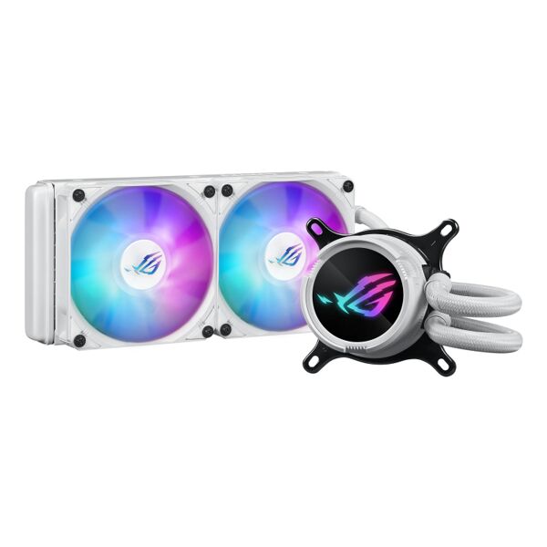 asus ventola per pc  rog strix lc iii 240 argb white edition processore kit di raffreddamento a liquido 12 cm bianco [90rc00s2-m0uay0]