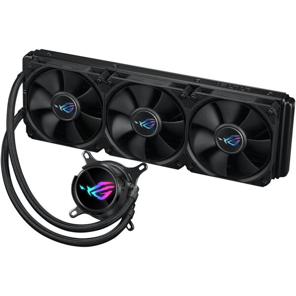 asus ventola per pc  rog strix lc iii 360 processore kit di raffreddamento a liquido 12 cm nero [90rc00t0-m0uay0]