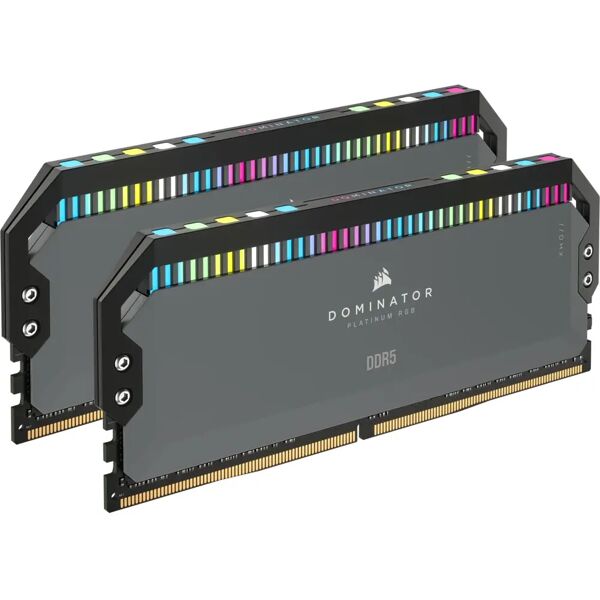 corsair dominator platinum rgb memoria 32 gb 2 x 16 ddr5 6000 mhz [cmt32gx5m2b6000z30k]