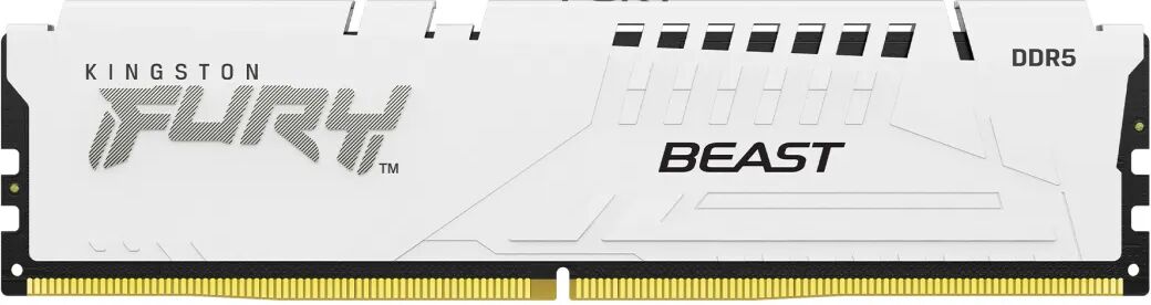 Kingston Memoria  FURY Beast 64 GB 5200 MT/s DDR5 CL36 DIMM (Kit da 2) White EXPO [KF552C36BWEK2-64]