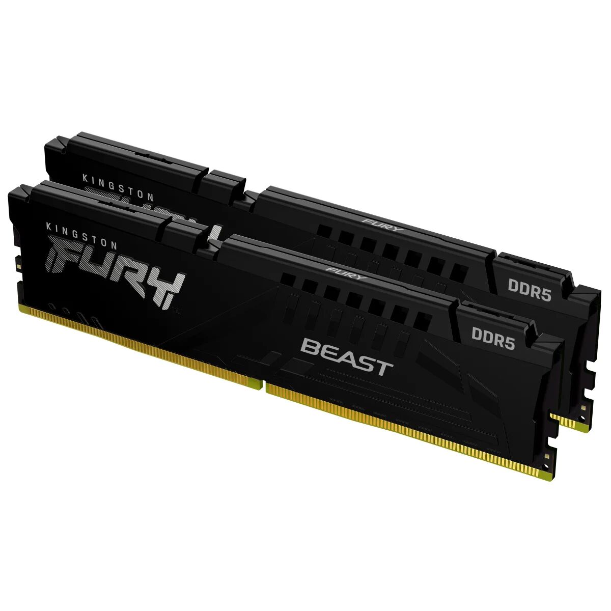 Kingston Memoria  FURY Beast 64 GB 6000 MT/s DDR5 CL36 DIMM (Kit da 2) Black EXPO [KF560C36BBEK2-64]