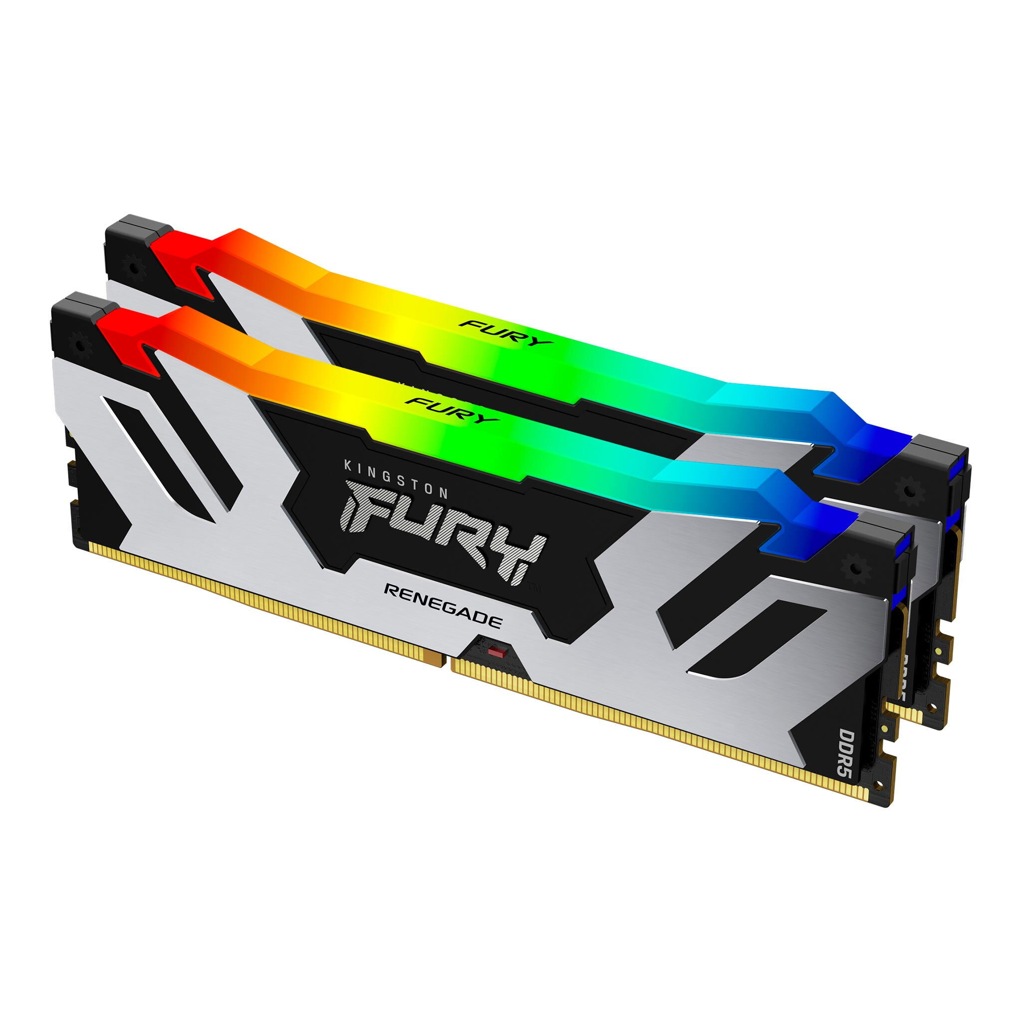 Kingston Memoria  FURY 64GB 6000MT/s DDR5 CL32 DIMM (Kit da 2) Renegade RGB XMP [KF560C32RSAK2-64]