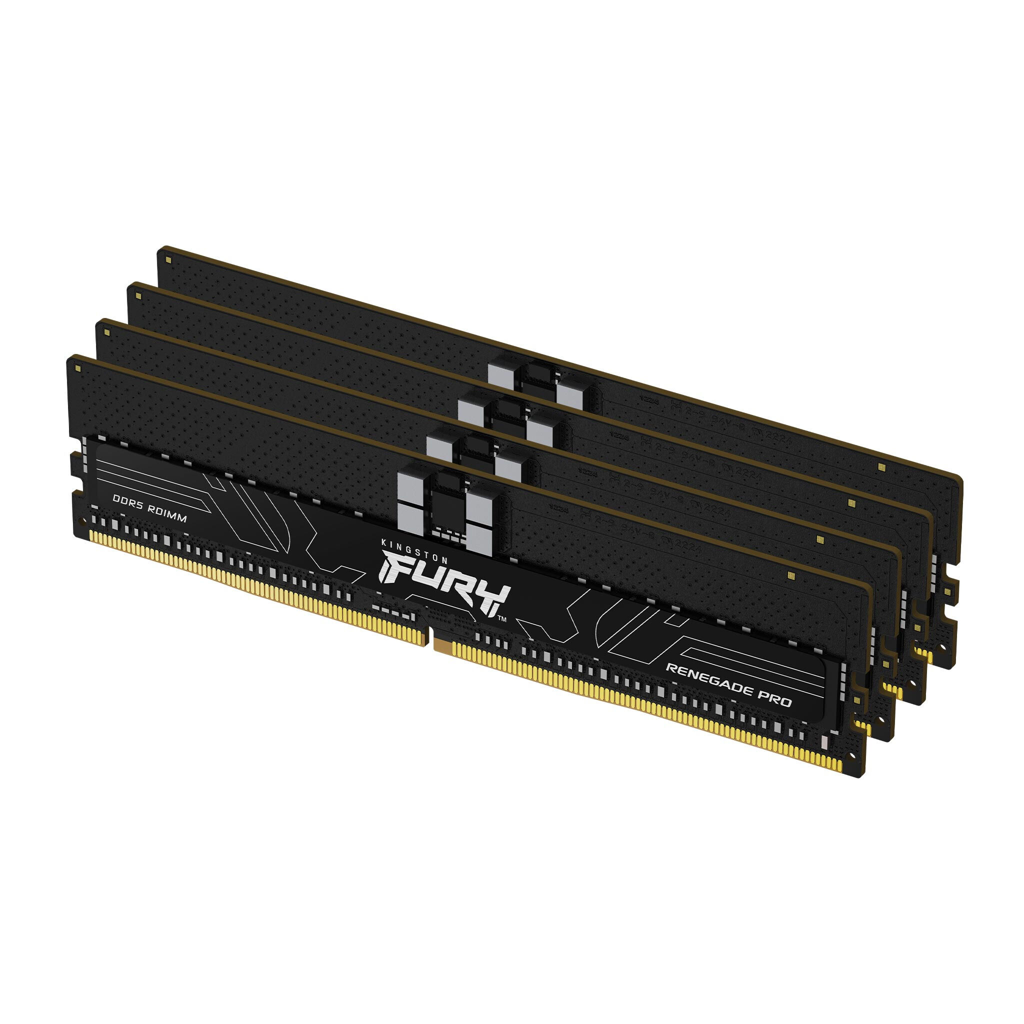 Kingston Memoria  FURY 128GB 6000MT/s DDR5 ECC Reg CL32 DIMM (Kit da 4) Renegade Pro EXPO [KF560R32RBEK4-128]