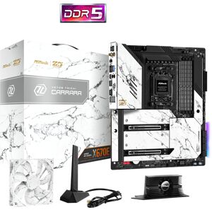 ASRock Scheda madre  X670E Taichi Carrara AMD X670 Presa di corrente AM5 ATX esteso [90-MXBJ10-A0UAYZ]