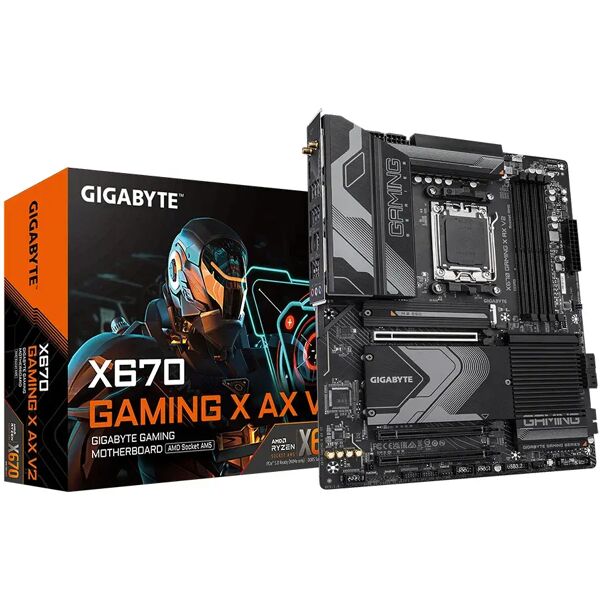 gigabyte x670 gaming x ax v2 scheda madre amd presa di corrente am5 atx [x670 v2]