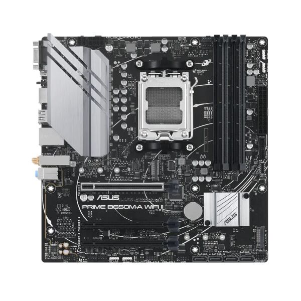 asus scheda madre  prime b650m-a wifi ii amd b650 presa di corrente am5 micro atx [90mb1eg0-m0eay0]