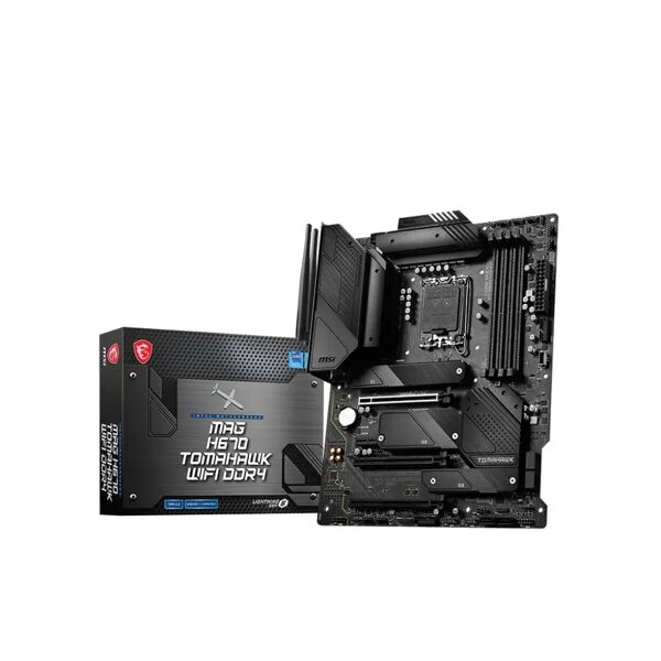 msi scheda madre  mag h670 tomahawk wifi ddr4 intel lga 1700 atx [7d25-030r]