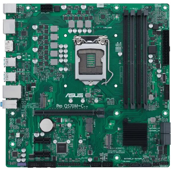 asus scheda madre  pro q570m-c/csm intel q570 lga 1200 (socket h5) micro atx [90mb1700-m0eayc]