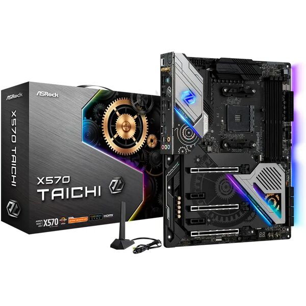 asrock scheda madre  x570 taichi amd socket am4 atx [90-mxba83-a0uayz]