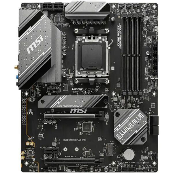 msi b650 gaming plus wifi scheda madre amd presa di corrente am5 atx [7e26-001r]