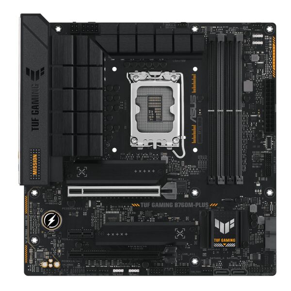 asus scheda madre  tuf gaming b760m-plus intel b760 lga 1700 micro atx [90mb1es0-m1eay0]