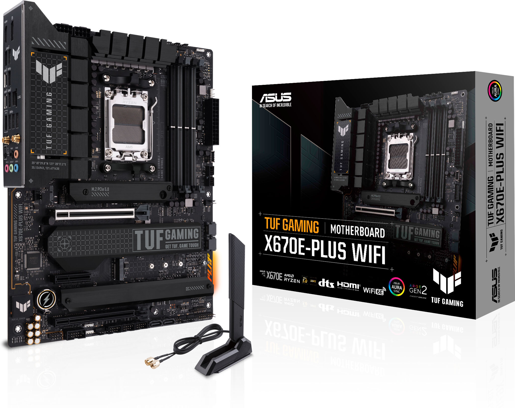 asus scheda madre  tuf gaming x670e-plus wifi amd x670 presa di corrente am5 atx [90mb1bk0-m0eay0]