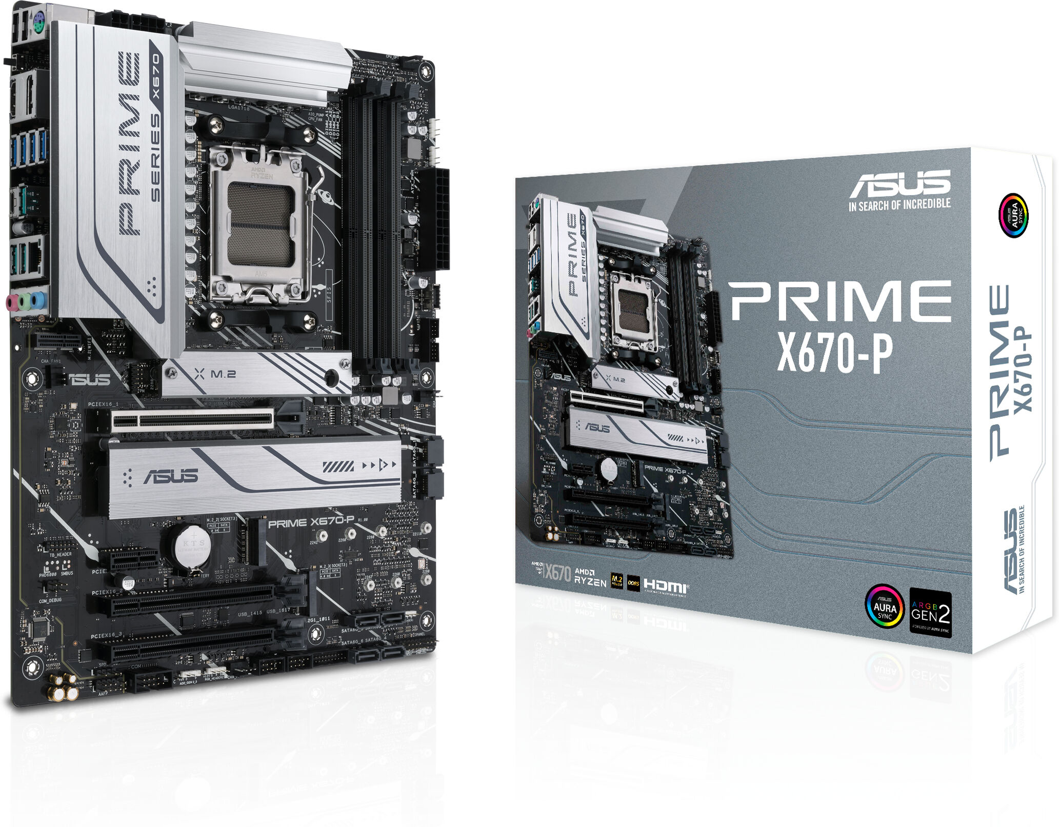 asus scheda madre  prime x670-p amd x670 presa di corrente am5 atx [90mb1bu0-m0eay0]