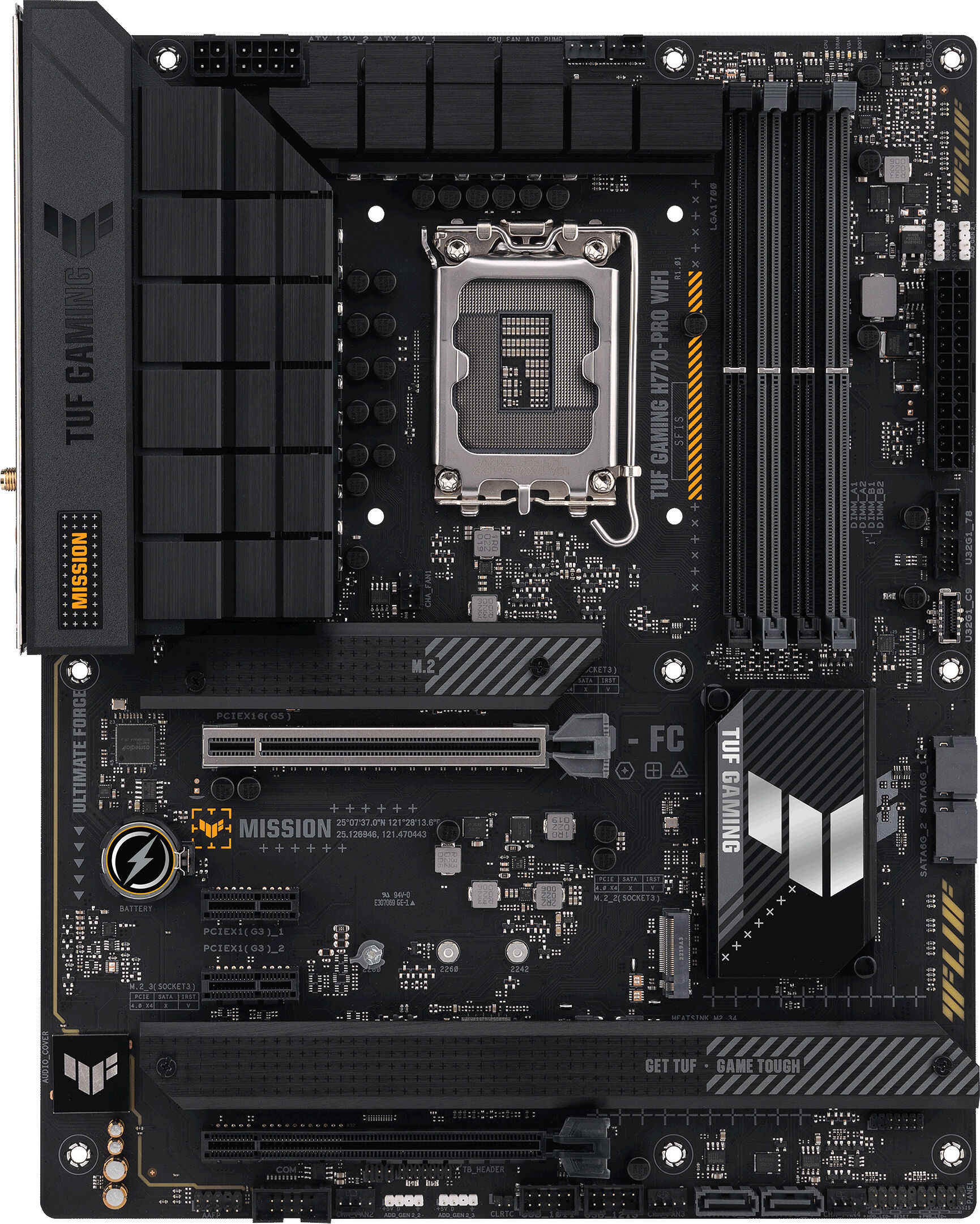 asus scheda madre  tuf gaming h770-pro wifi intel h770 lga 1700 atx [90mb1d50-m1eay0]