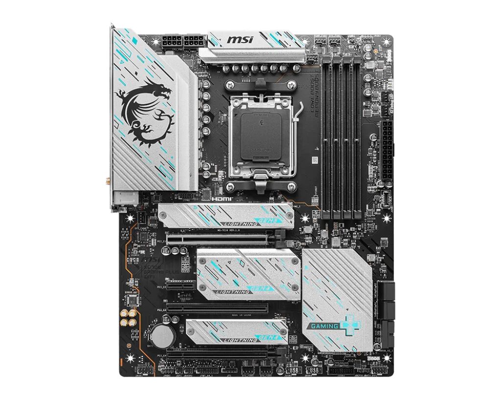 MSI X670E GAMING PLUS WIFI scheda madre AMD X670 Presa di corrente AM5 ATX [7E16-003]