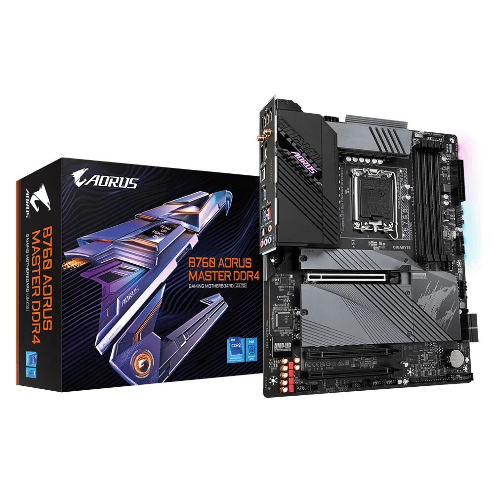 Gigabyte Scheda madre  B760 AORUS MASTER DDR4 (rev. 1.0) Intel Express LGA 1700 ATX [B760 A DDR4]