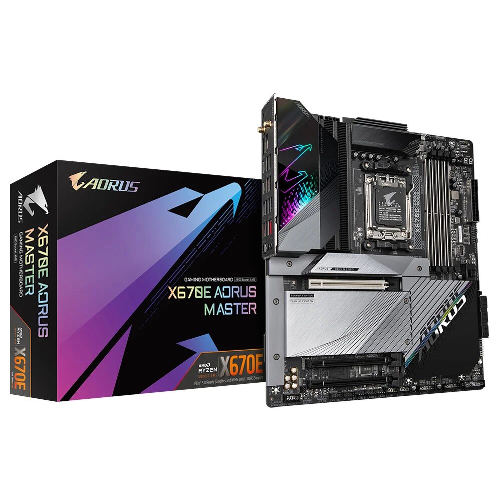 Gigabyte X670E AORUS MASTER (REV. 1.0) scheda madre AMD X670 Presa di corrente AM5 ATX [X670E MASTER]