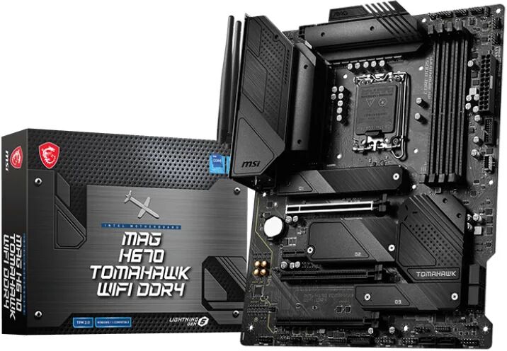 MSI Scheda madre  MAG H670 Tomahawk WIFI DDR4 Intel LGA 1700 ATX [7D25-030R]