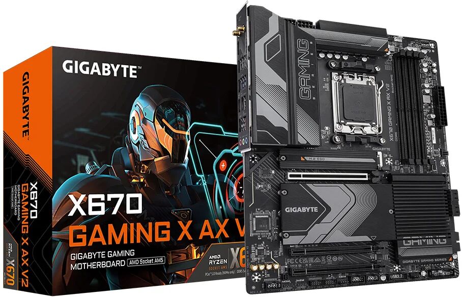 Gigabyte X670 GAMING X AX V2 scheda madre AMD Presa di corrente AM5 ATX [X670 V2]