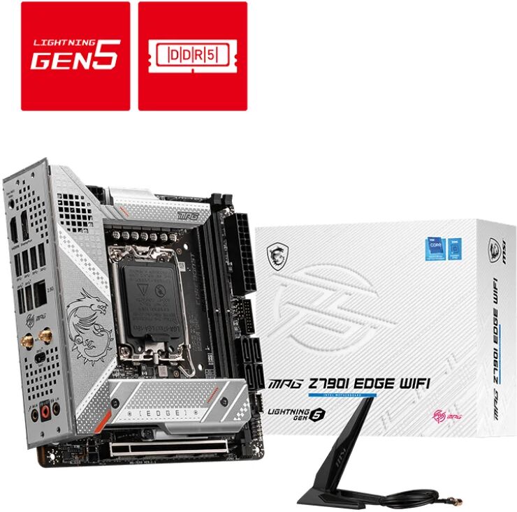 MSI MPG Z790I EDGE WIFI scheda madre Intel Z790 LGA 1700 mini ITX [7E03-001R]